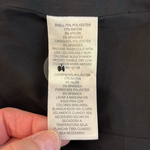 EUC Danielle Bernstein longer belted single button plaid lined jacket - Picture 14 of 16